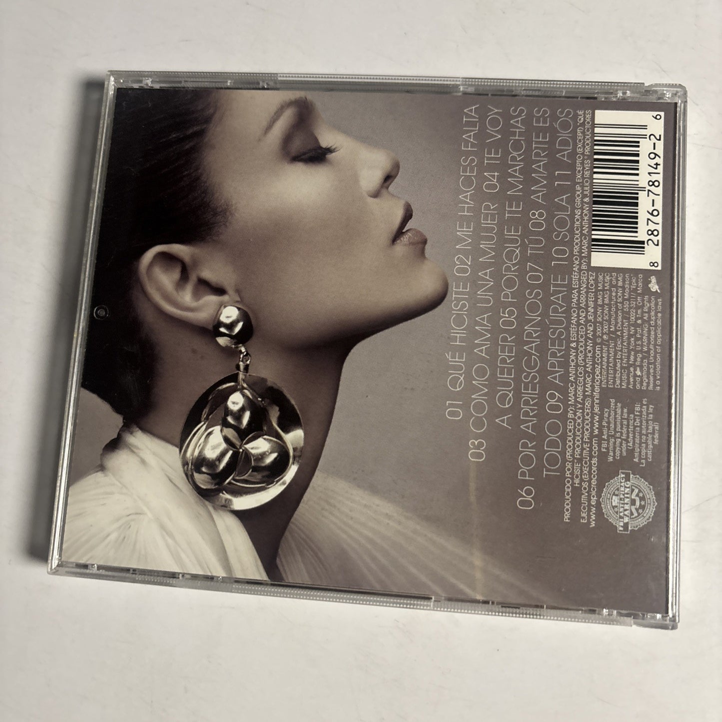 Jennifer Lopez – Como Ama Una Mujer (CD, 2007) US 82876781492