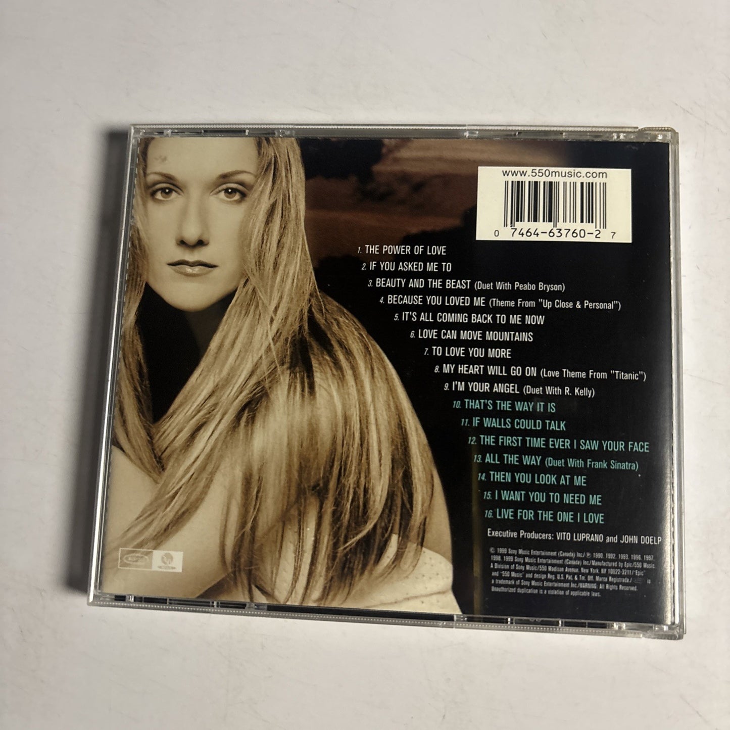 Céline Dion – All The Way... A Decade Of Song (CD, 1999) US BK 63760