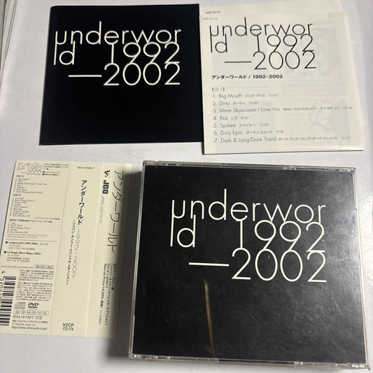 Underworld – 1992-2002 (CD + DVD, 2003, 3-Disc) Japan Obi V2CP 172-174
