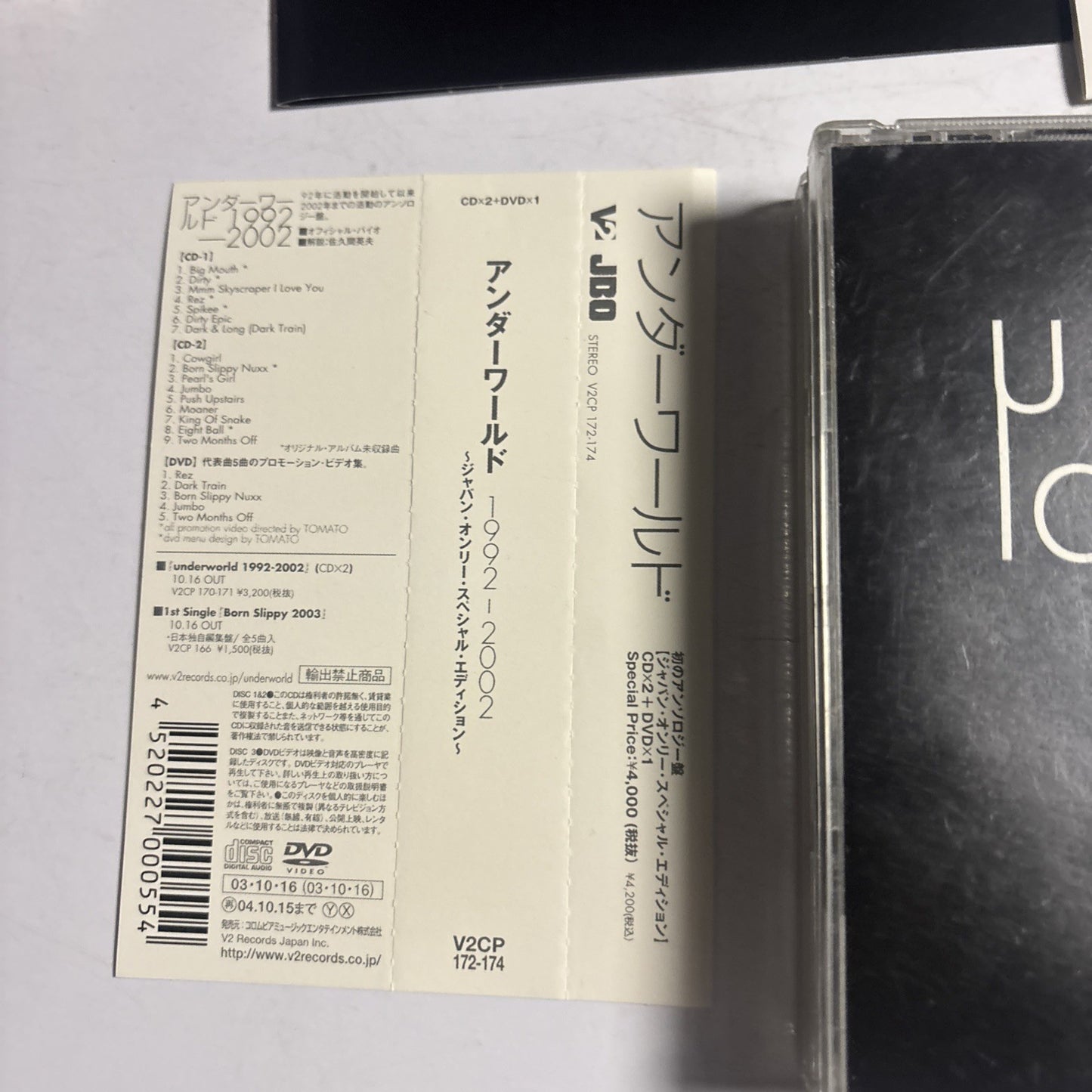 Underworld – 1992-2002 (CD + DVD, 2003, 3-Disc) Japan Obi V2CP 172-174