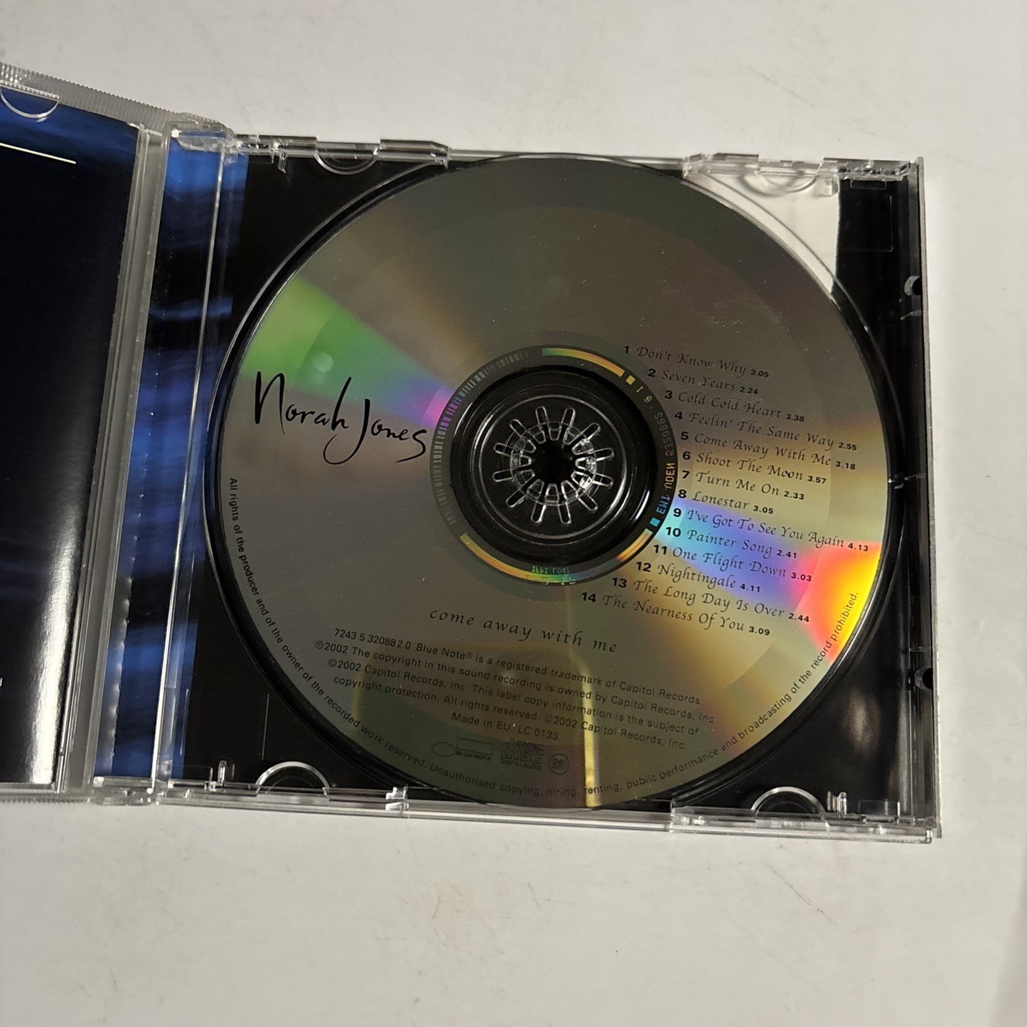 Norah Jones – Come Away With Me (CD, 2002) Europe 7243 5 32088 2 0