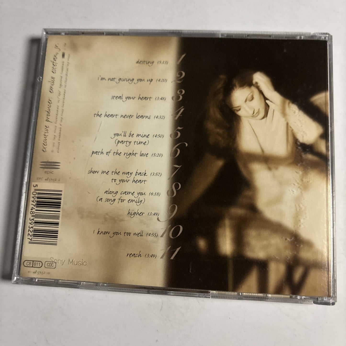 Gloria Estefan – Destiny (CD, 1996) UK & Europe EPC 483932 2