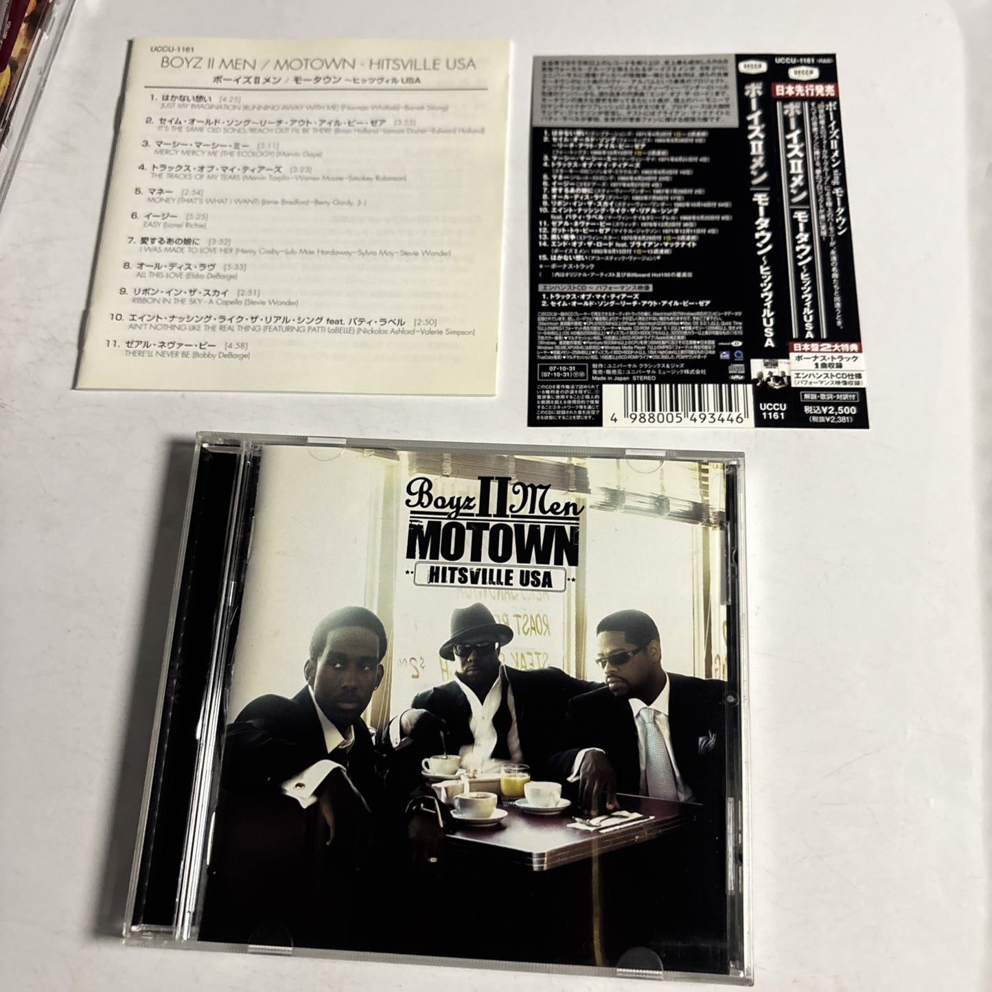 Boyz II Men – Motown - Hitsville USA (CD, 2007) Japan Bonus Track Obi UCCU-1161