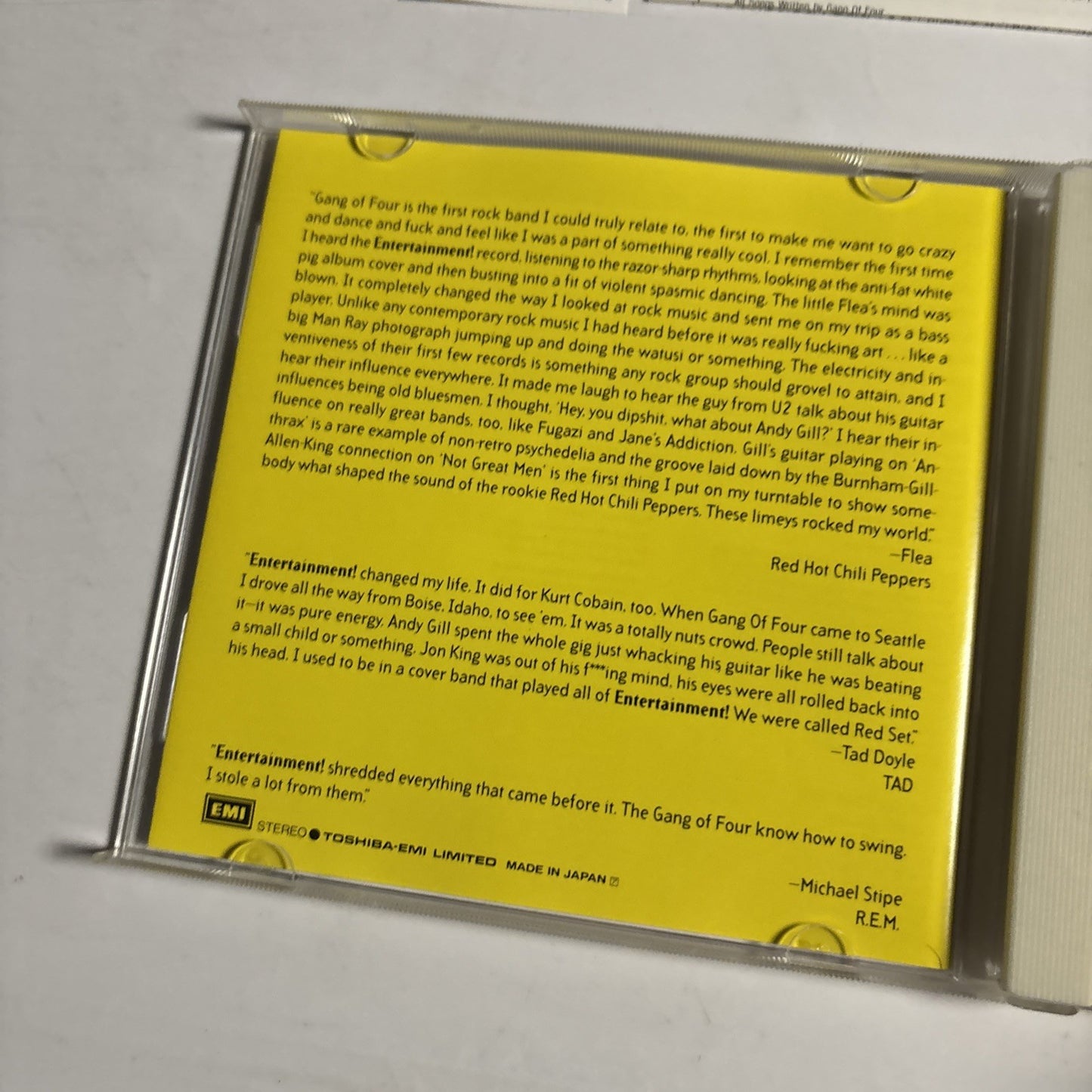 Gang Of Four – Entertainment! (CD, 1995) Japan obi TOCP-8724