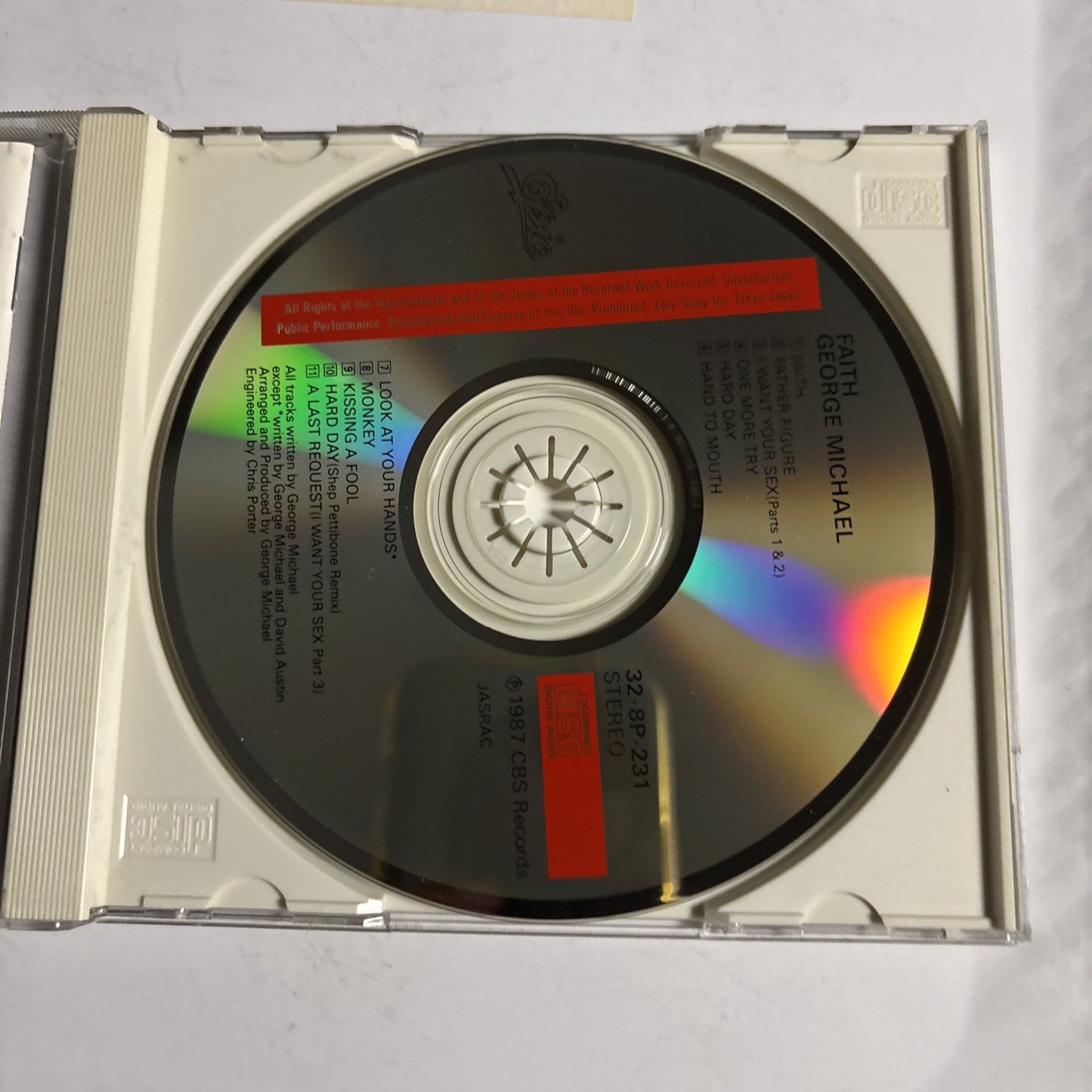 George Michael – Faith (CD, 1987) Japan 32・8P-231