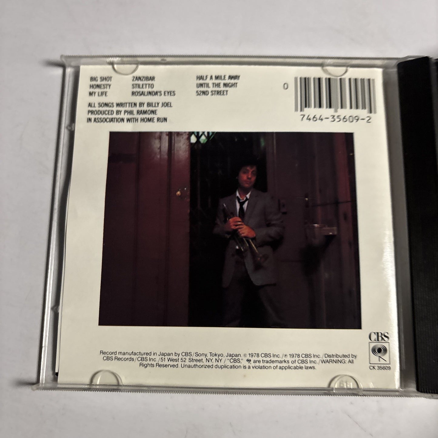 Billy Joel – 52nd Street (CD, 1984) US CK 35609