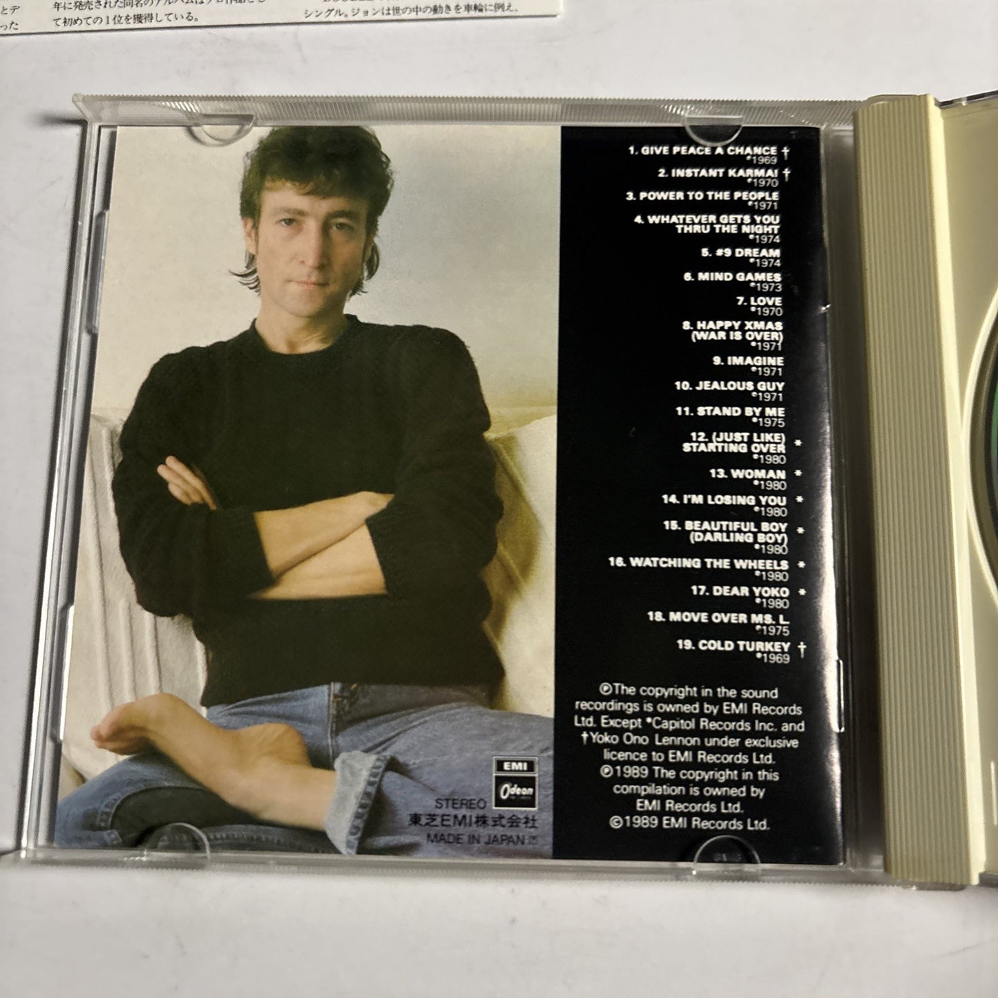 John Lennon – The John Lennon Collection (CD, 1989) Japan obi TOCP-5923