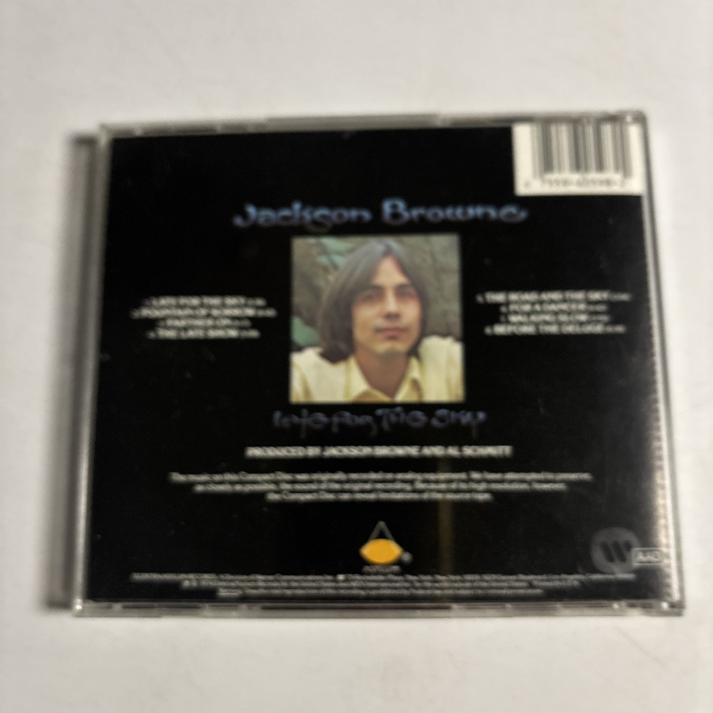 Jackson Browne – Late For The Sky (CD, 1990) US 7E 1017-2