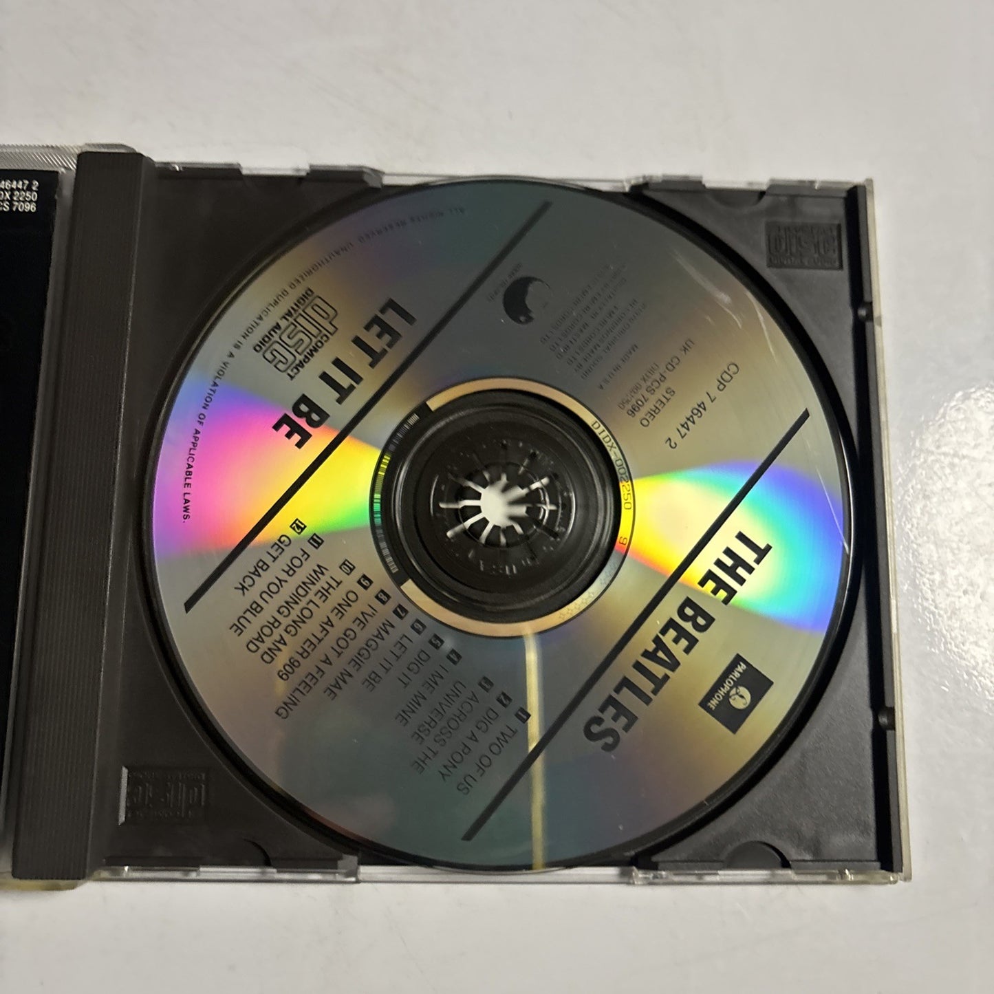 The Beatles – Let It Be (CD, 1987) US CDP 7 46447 2