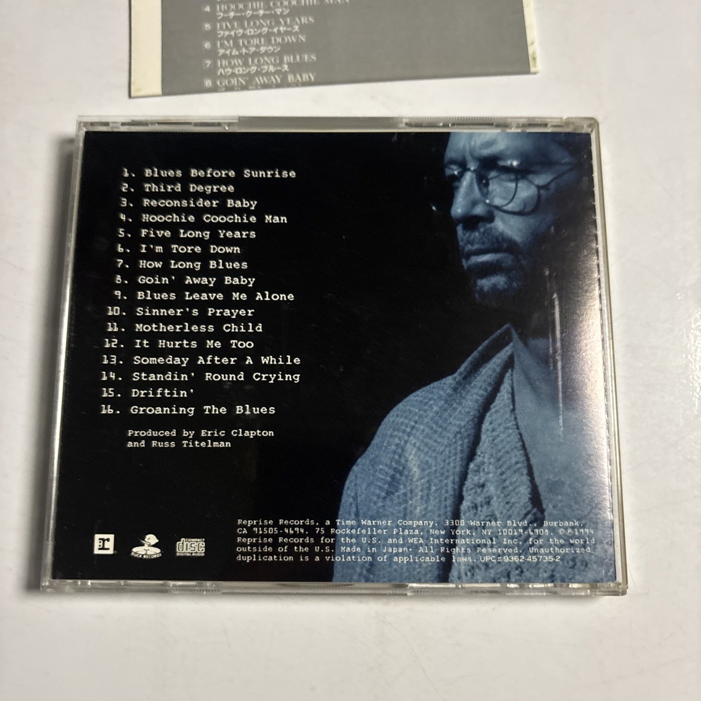 Eric Clapton – From The Cradle (CD 1994)  Japan WPCR-90