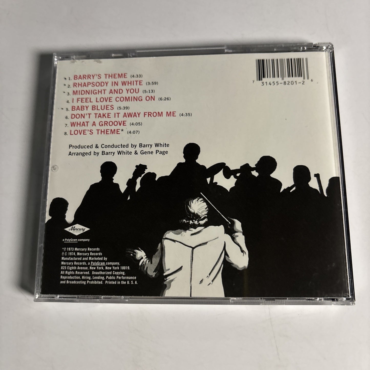 Love Unlimited Orchestra – Rhapsody In White (CD, 1998) US 314 558 201-2