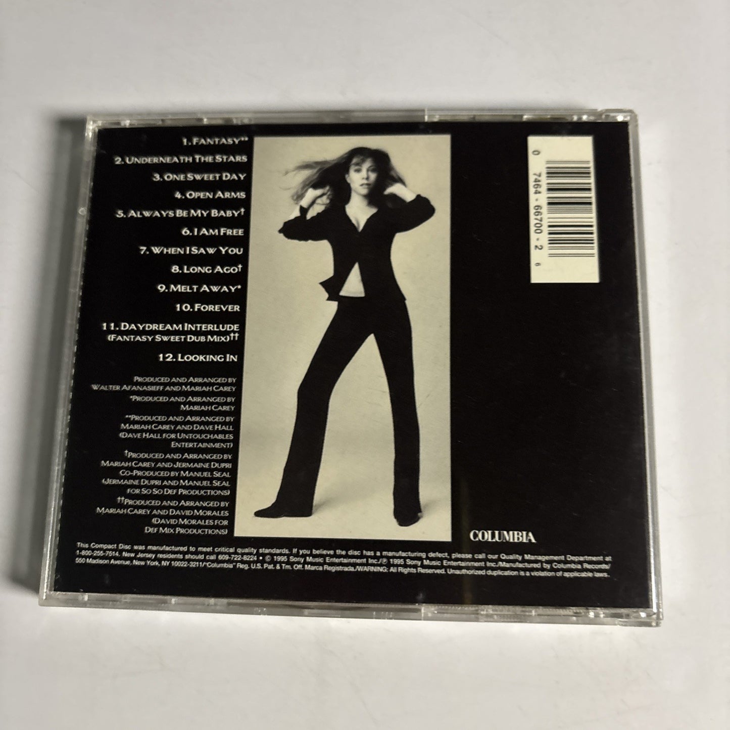 Mariah Carey – Daydream (CD, 1995)  US CK 66700