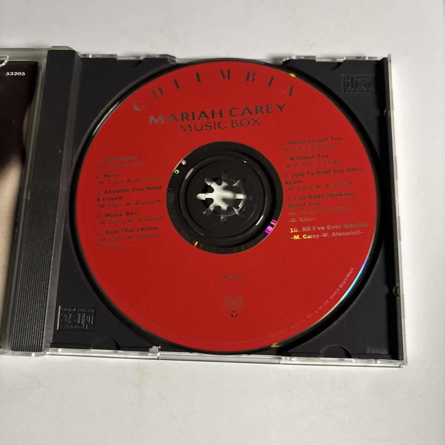 Mariah Carey – Music Box (CD, 1993) US   CK 53205