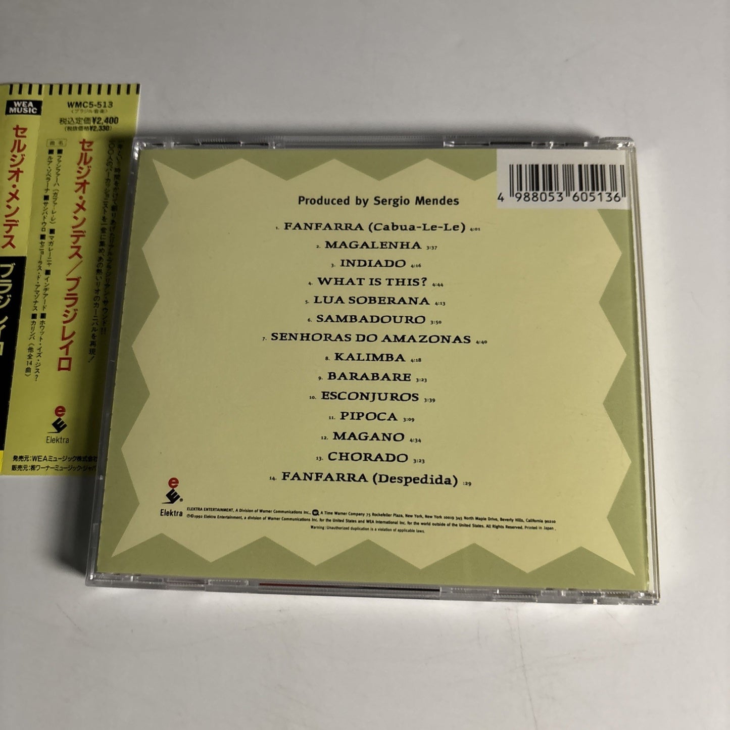 Sérgio Mendes – Brasileiro (CD, 1992) Japan obi WMC5-513