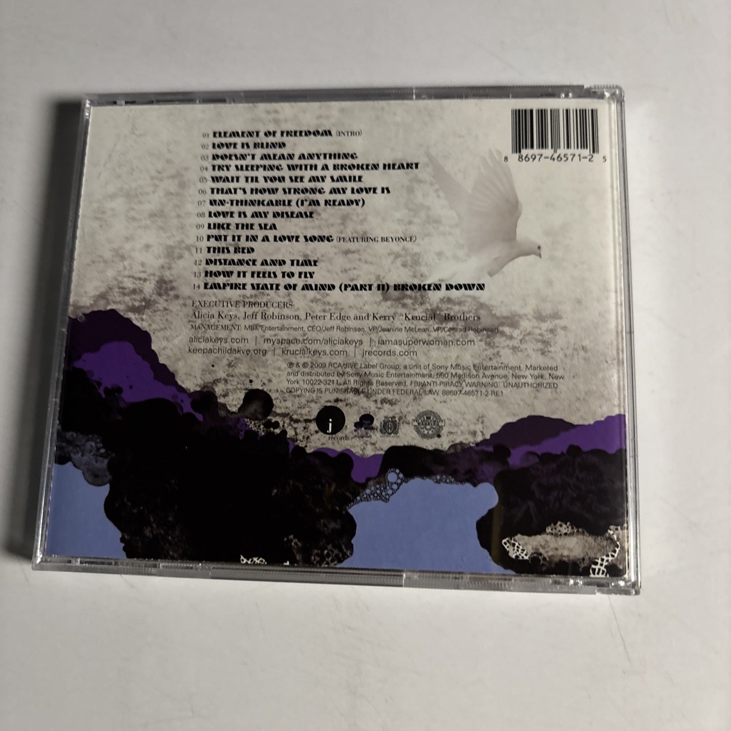Alicia Keys – The Element Of Freedom (CD, 2009) US 88697-46571-2