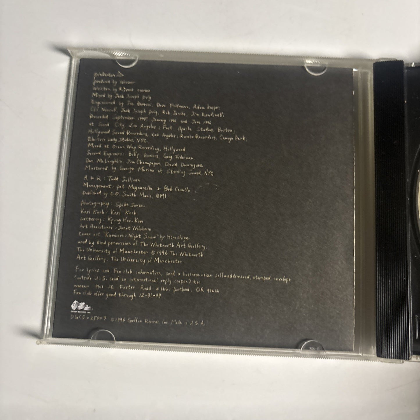 Weezer – Pinkerton (CD, 1996)  US DGCD-25007