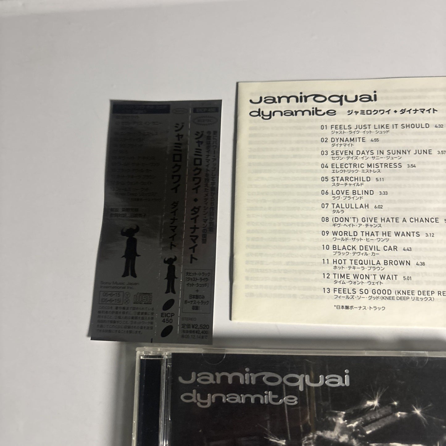 Jamiroquai – Dynamite (CD, 2005) Japan Bonus Track, Obi EICP 450