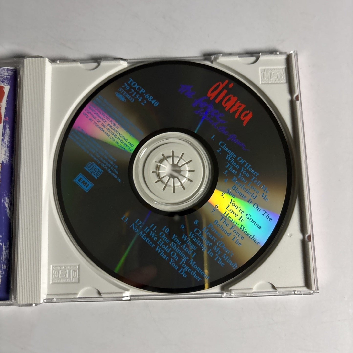 Diana Ross – The Force Behind The Power (CD, 1991) Japan Obi TOCP-6840