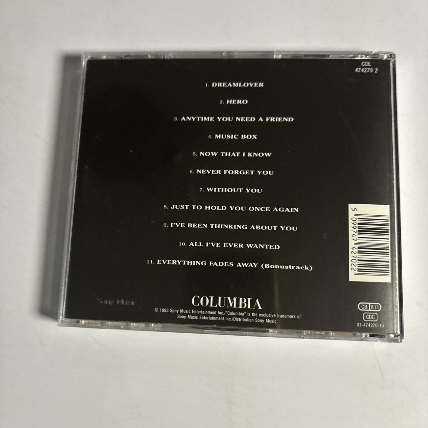 Mariah Carey – Music Box (CD, 1994) Europe Bonus Track COL 474270 2