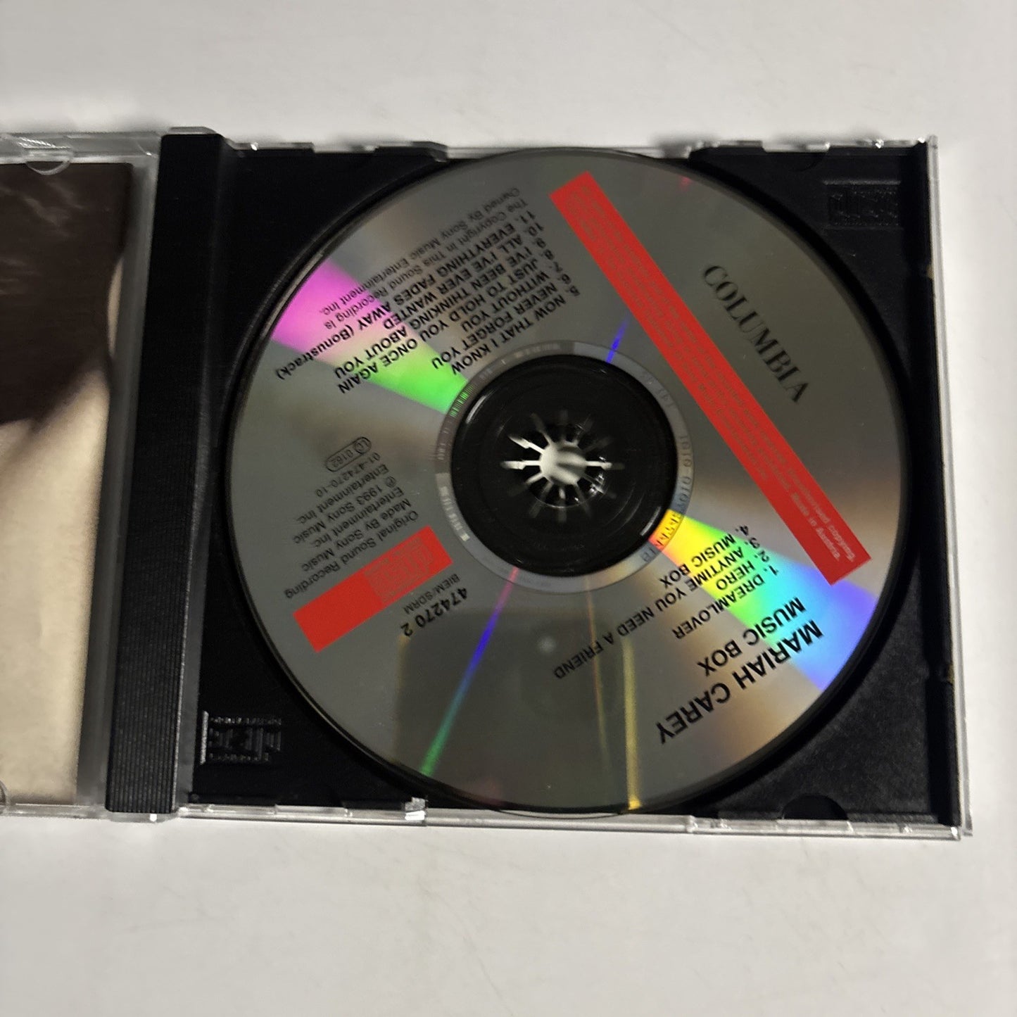 Mariah Carey – Music Box (CD, 1994) Europe Bonus Track COL 474270 2