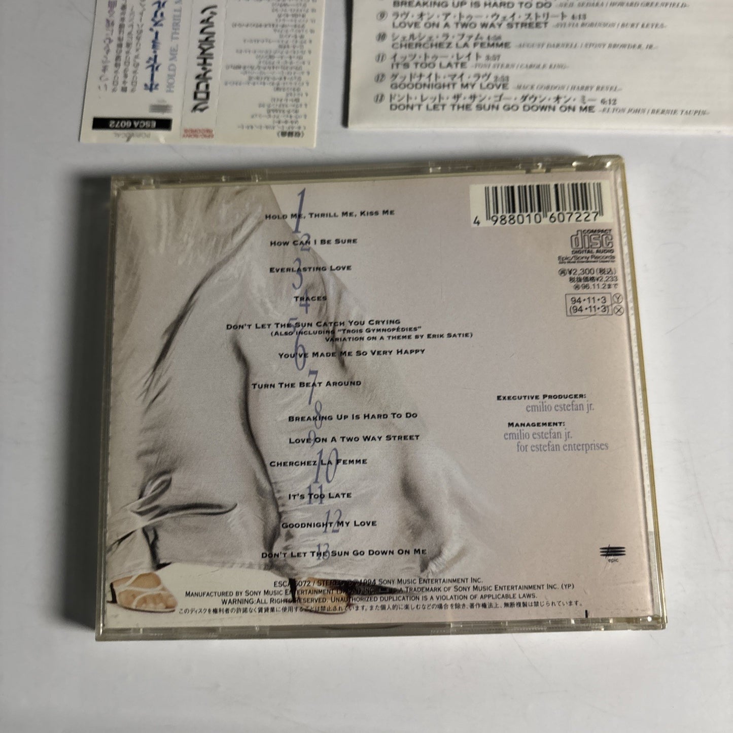 Gloria Estefan – Hold Me, Thrill Me, Kiss Me (CD, 1994) Japan Bonus Track, Obi