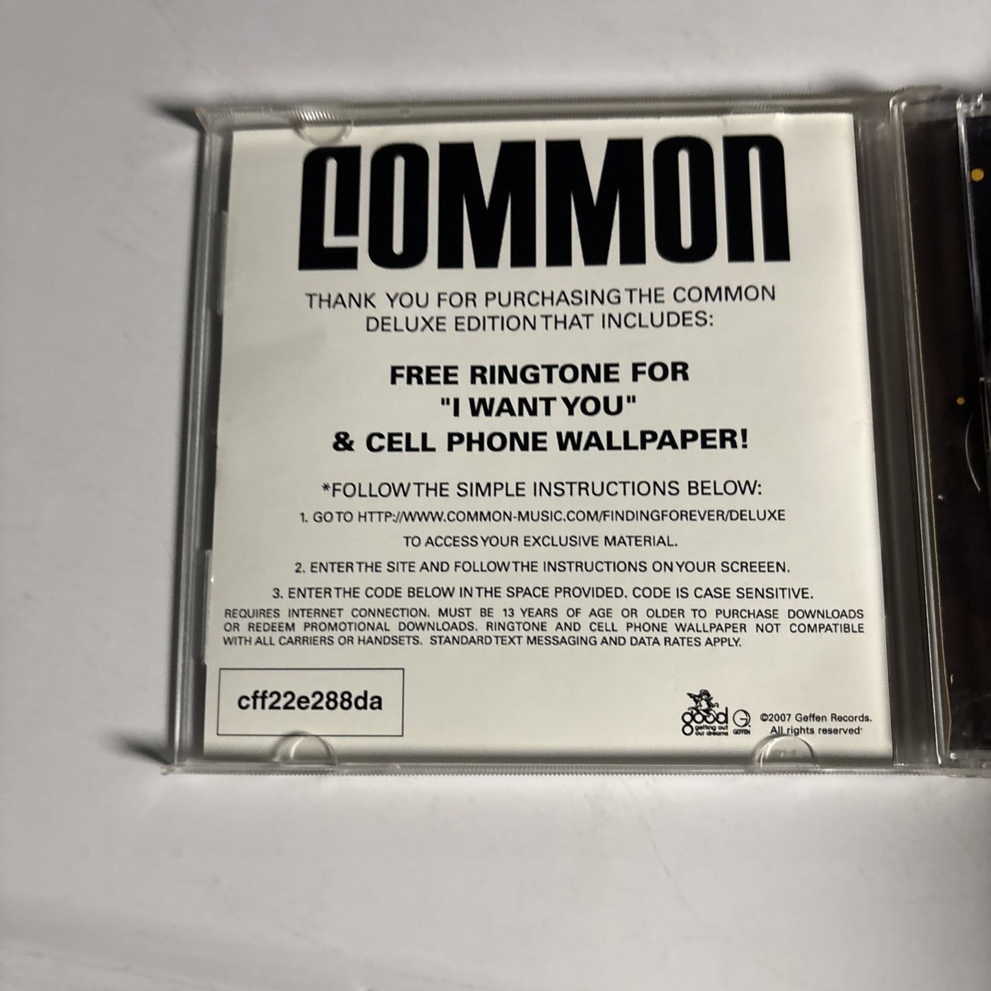 Common – Finding Forever (CD, 2007) US Deluxe Edition B000938202