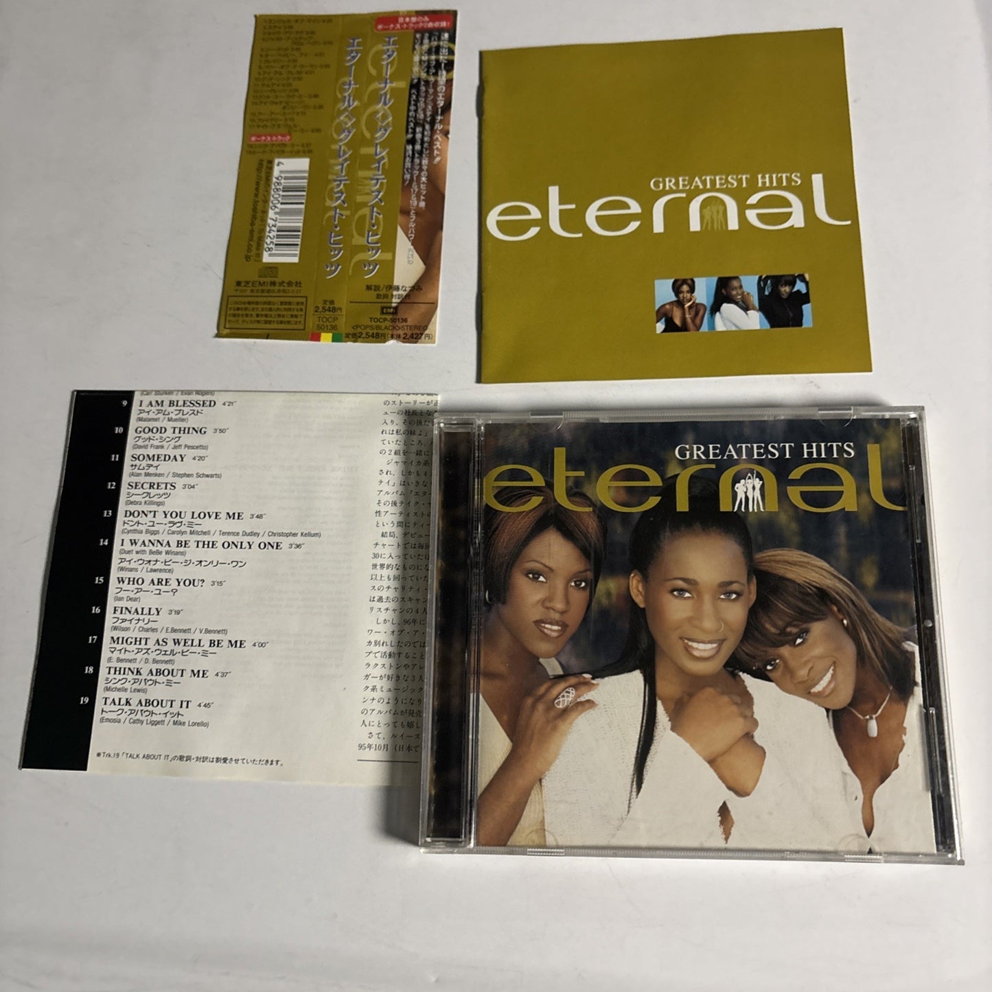 Eternal – Greatest Hits (CD, 1997) Japan Bonus Track, Obi TOCP-50136