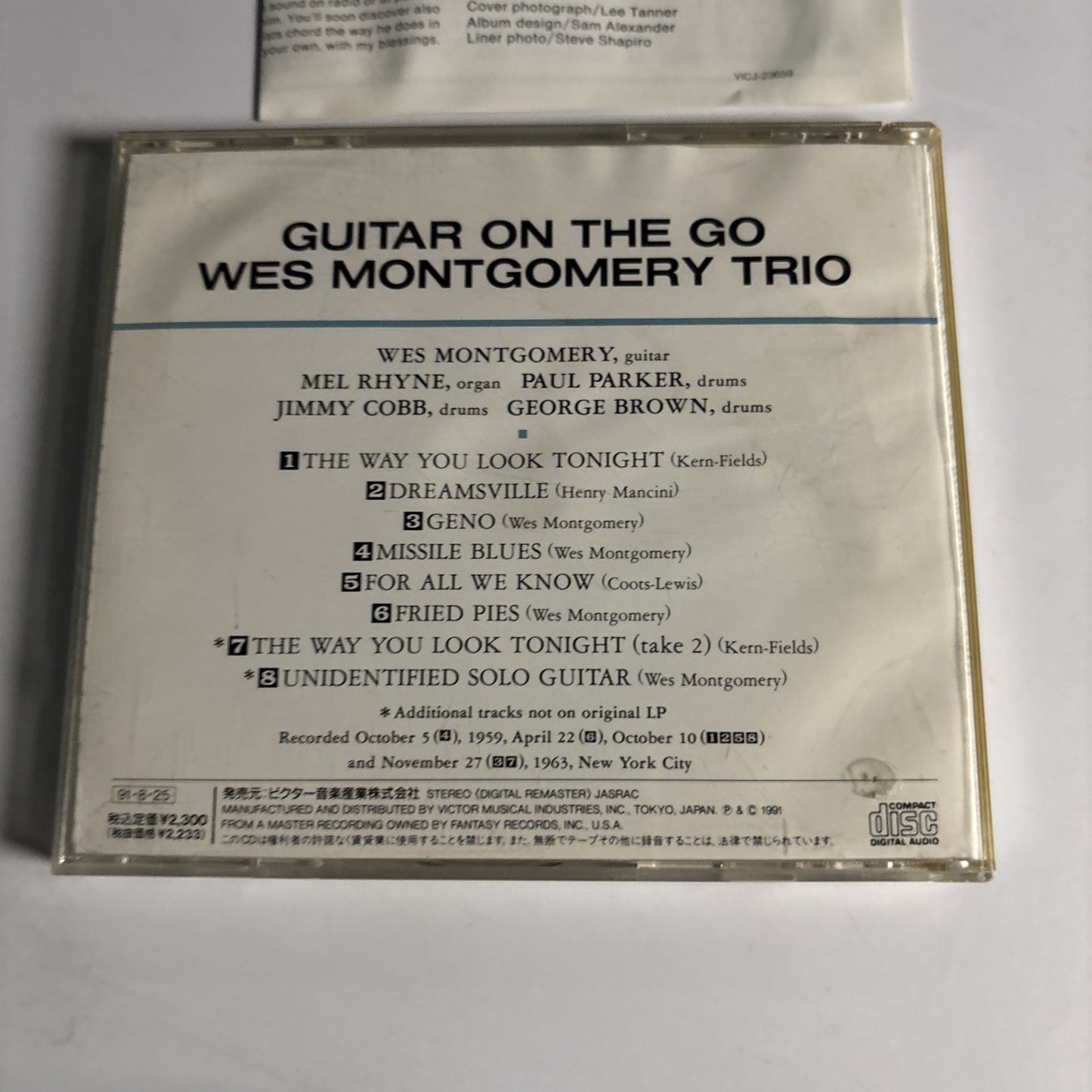 The Wes Montgomery Trio – Guitar On The Go (CD, 1991) Japan Bonus VICJ-23659