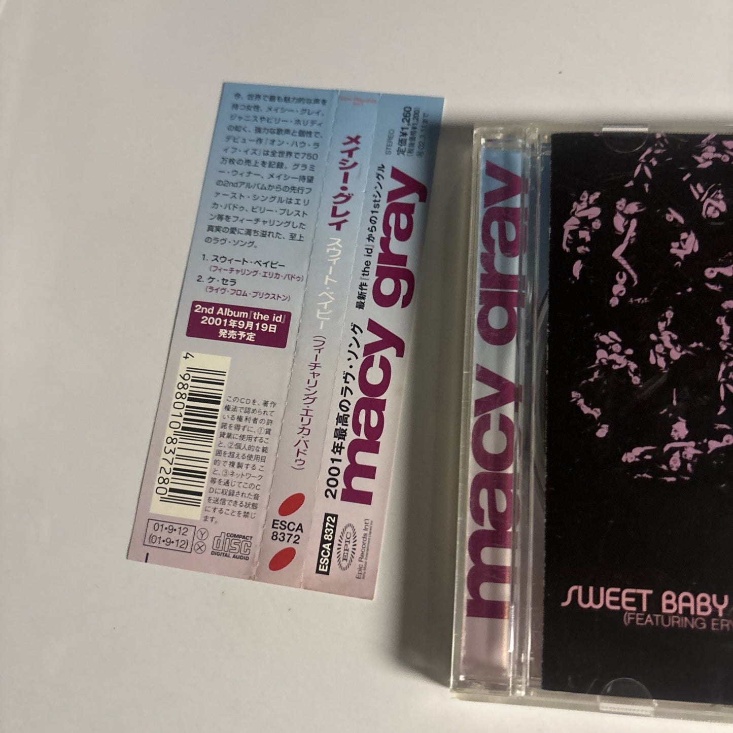 Macy Gray, Erykah Badu – Sweet Baby (CD, 2001) Japan PROMO Obi ESCA 8372
