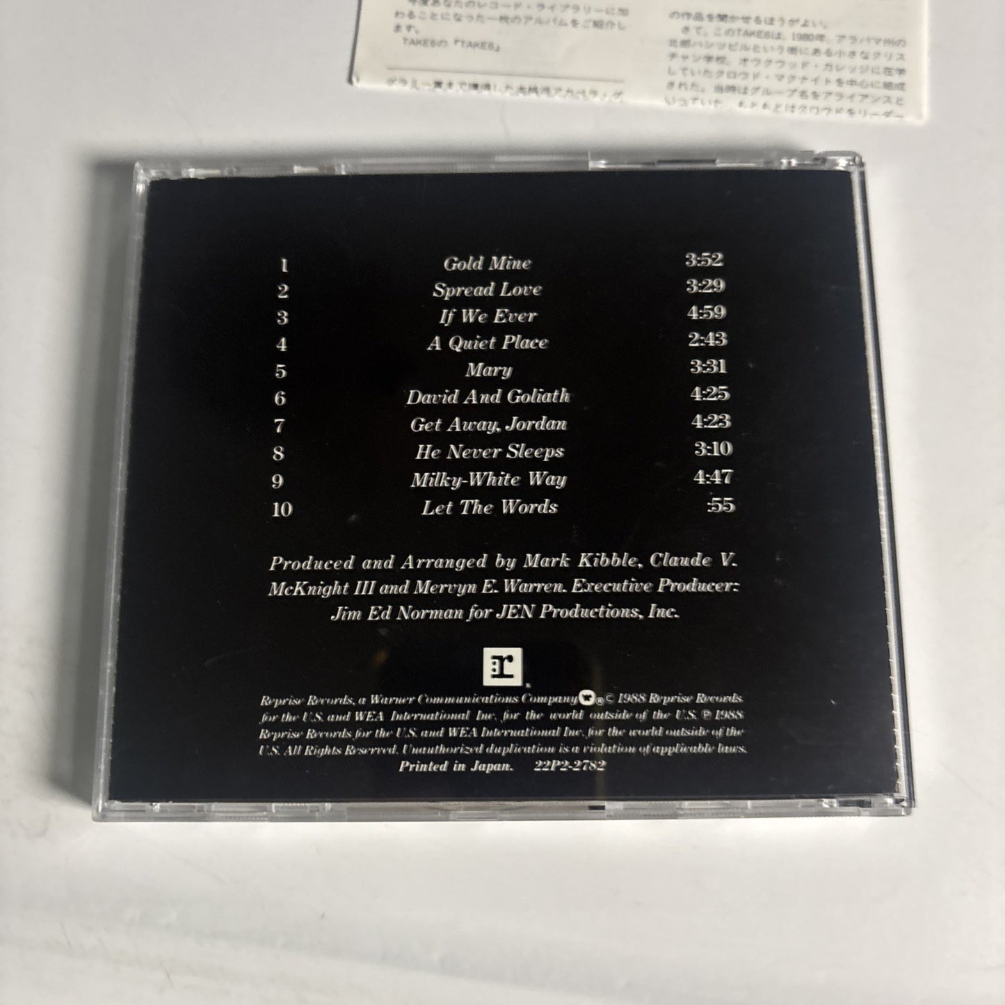 Take 6 – Take 6 (CD, 1989) Japan  22P2-2782