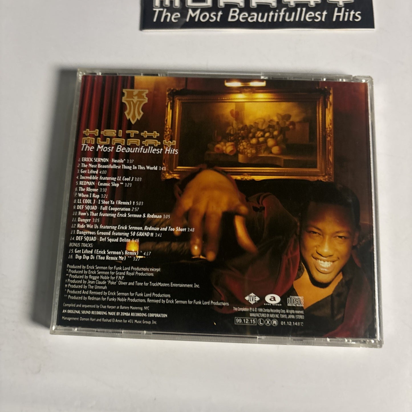 Keith Murray – The Most Beautifullest Hits (CD, 1999) Japan AVCZ-95127