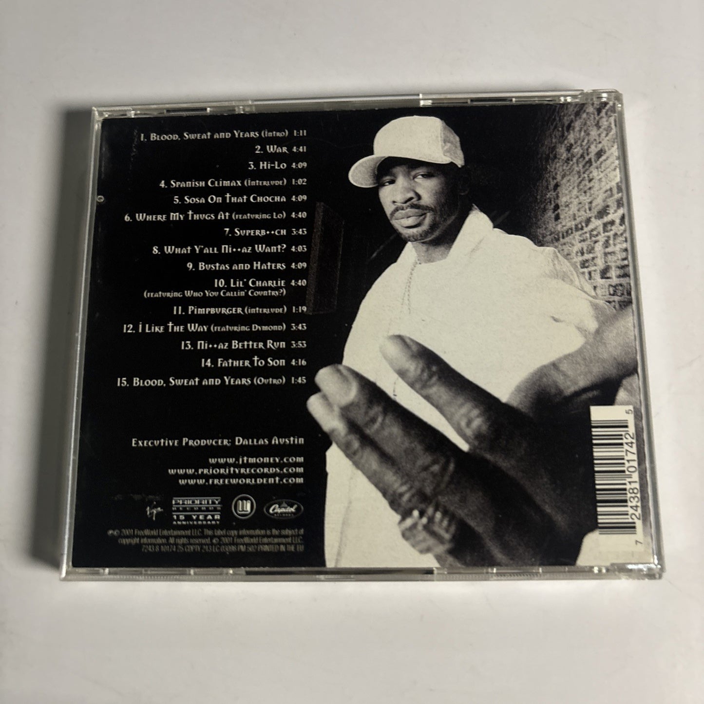 JT Money – Blood Sweat And Years (CD, 2001) Europe 7243 8 10174 25