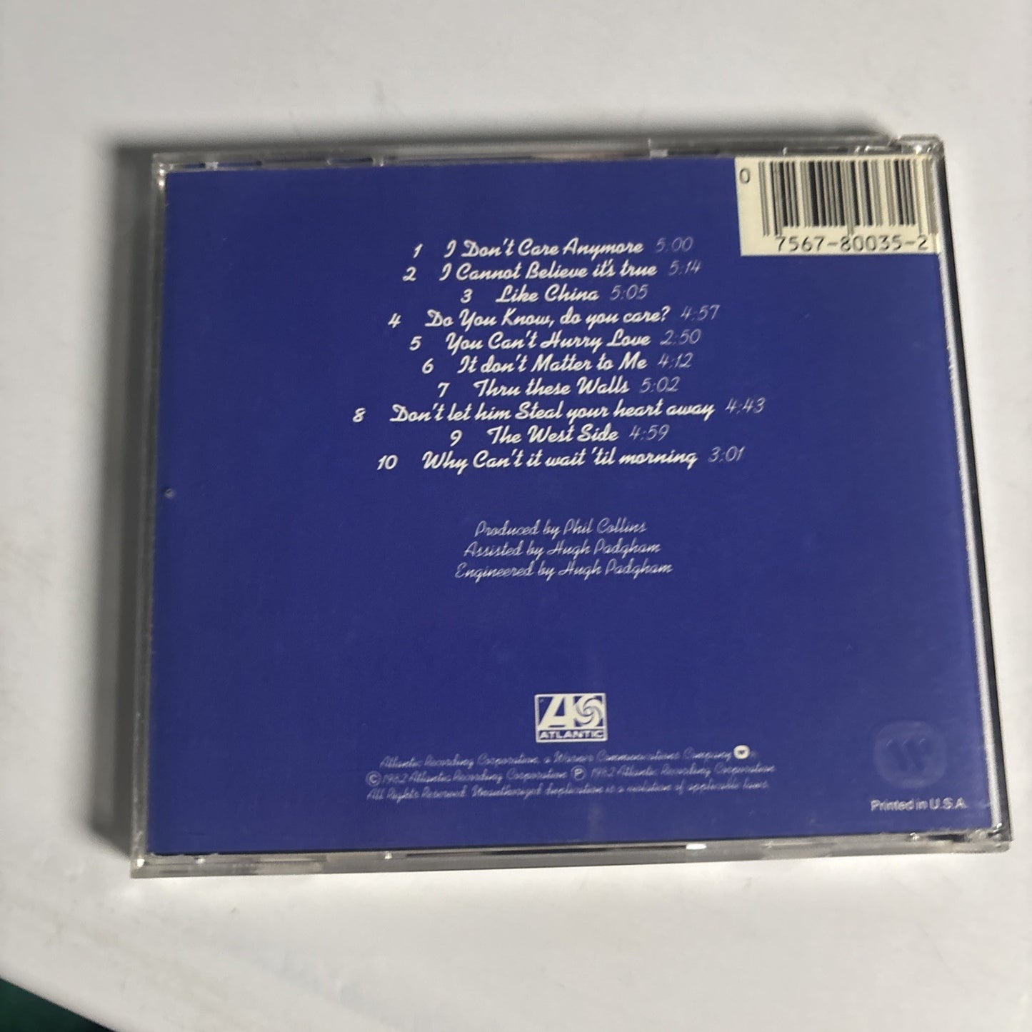 Phil Collins – Hello, I Must Be Going! (CD, 1984) US 80035-2