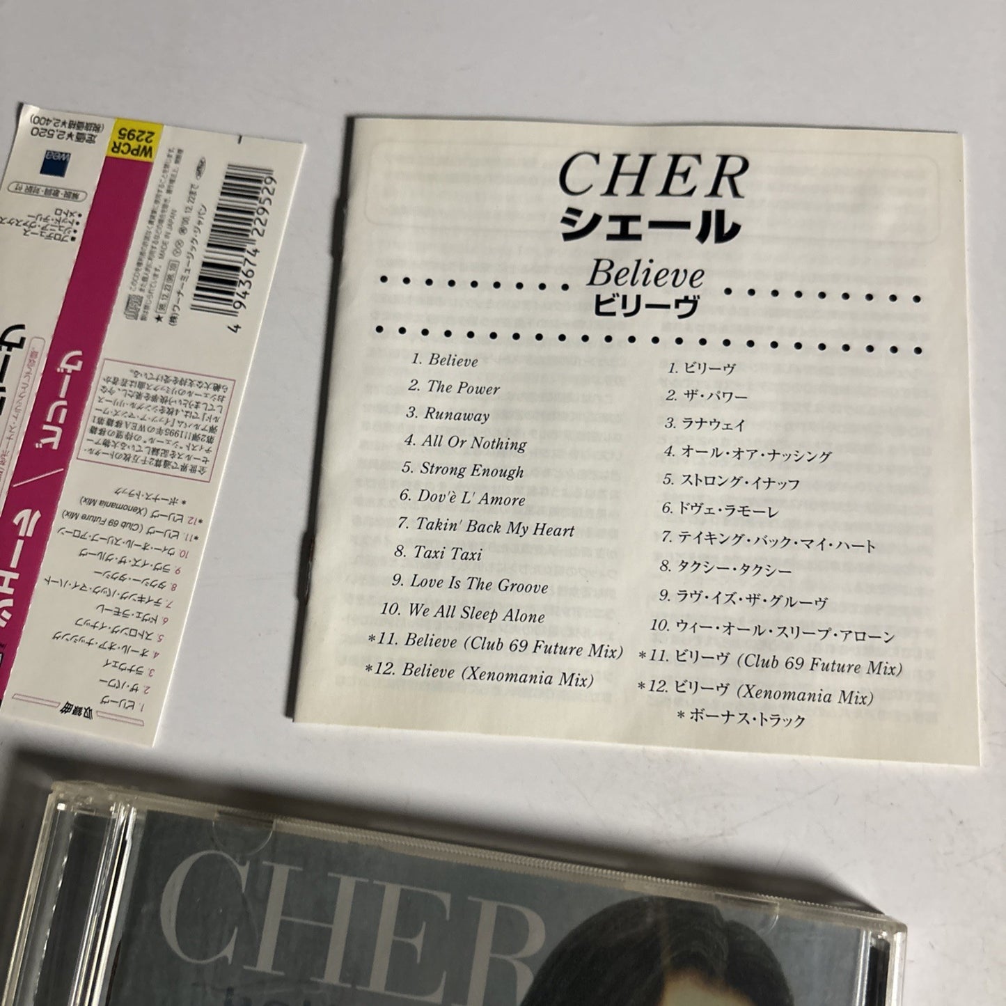 Cher – Believe (CD, 1999) Japan Bonus Track obi WPCR-2295