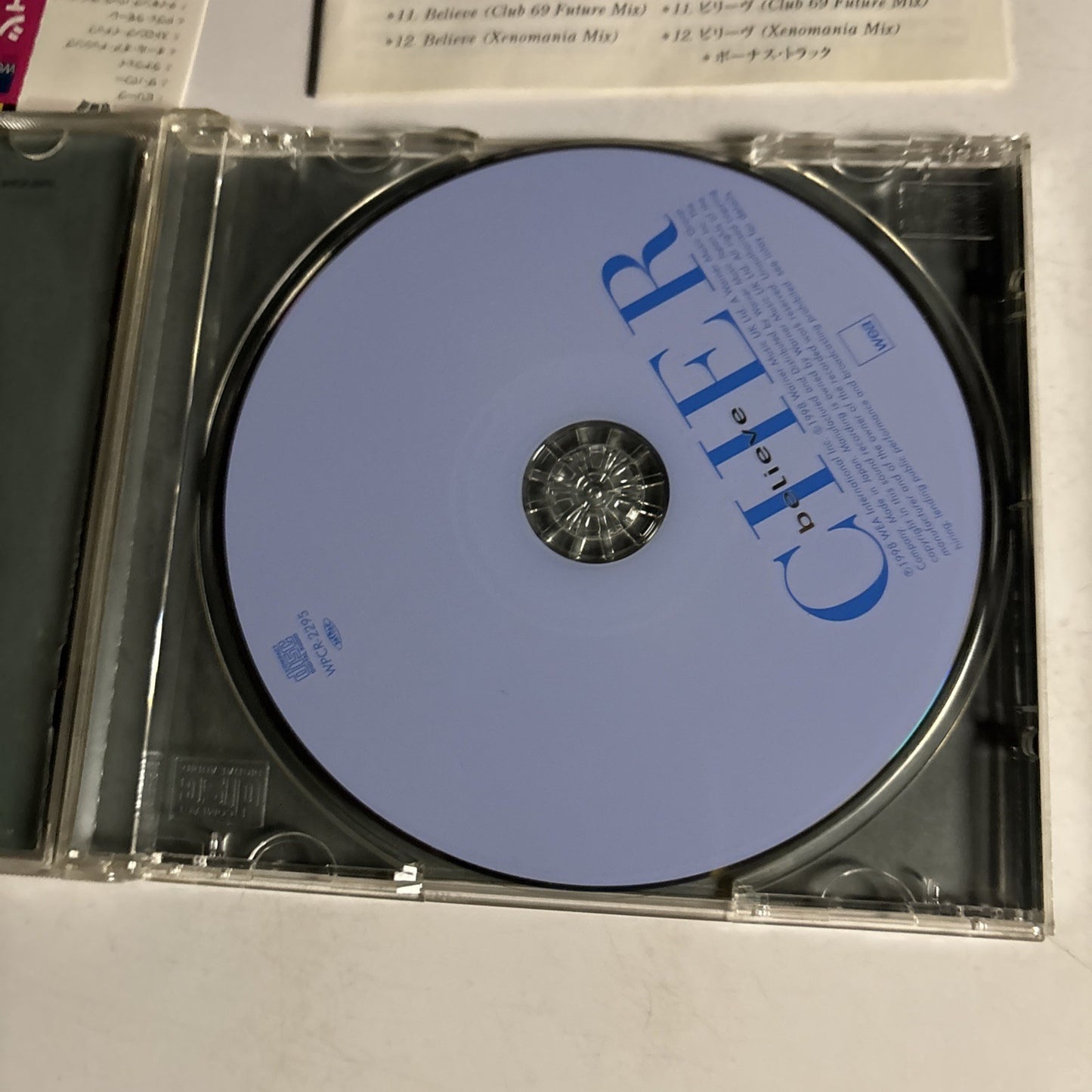 Cher – Believe (CD, 1999) Japan Bonus Track obi WPCR-2295