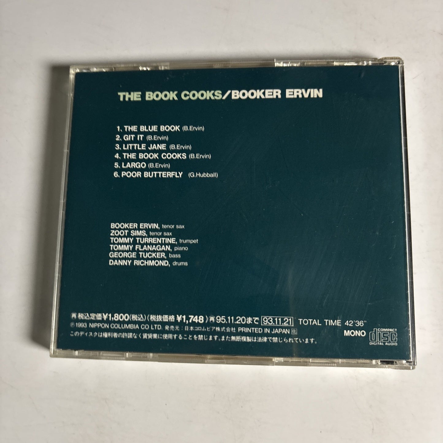Booker Ervin – The Book Cooks (CD, 1993) Japan COCY-75726