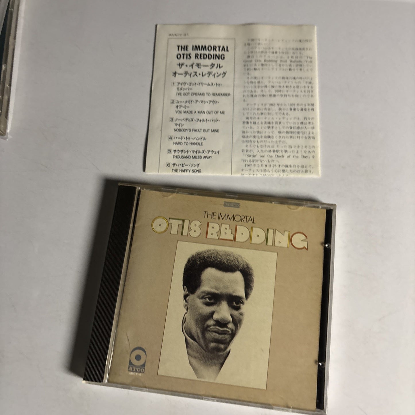 Otis Redding – The Immortal Otis Redding (CD, 1990) Japan AMCY 41