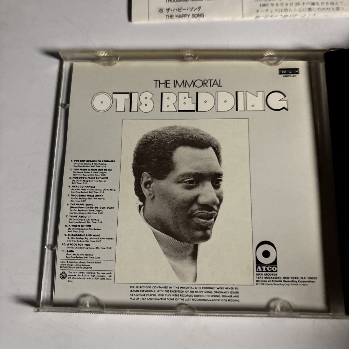 Otis Redding – The Immortal Otis Redding (CD, 1990) Japan AMCY 41