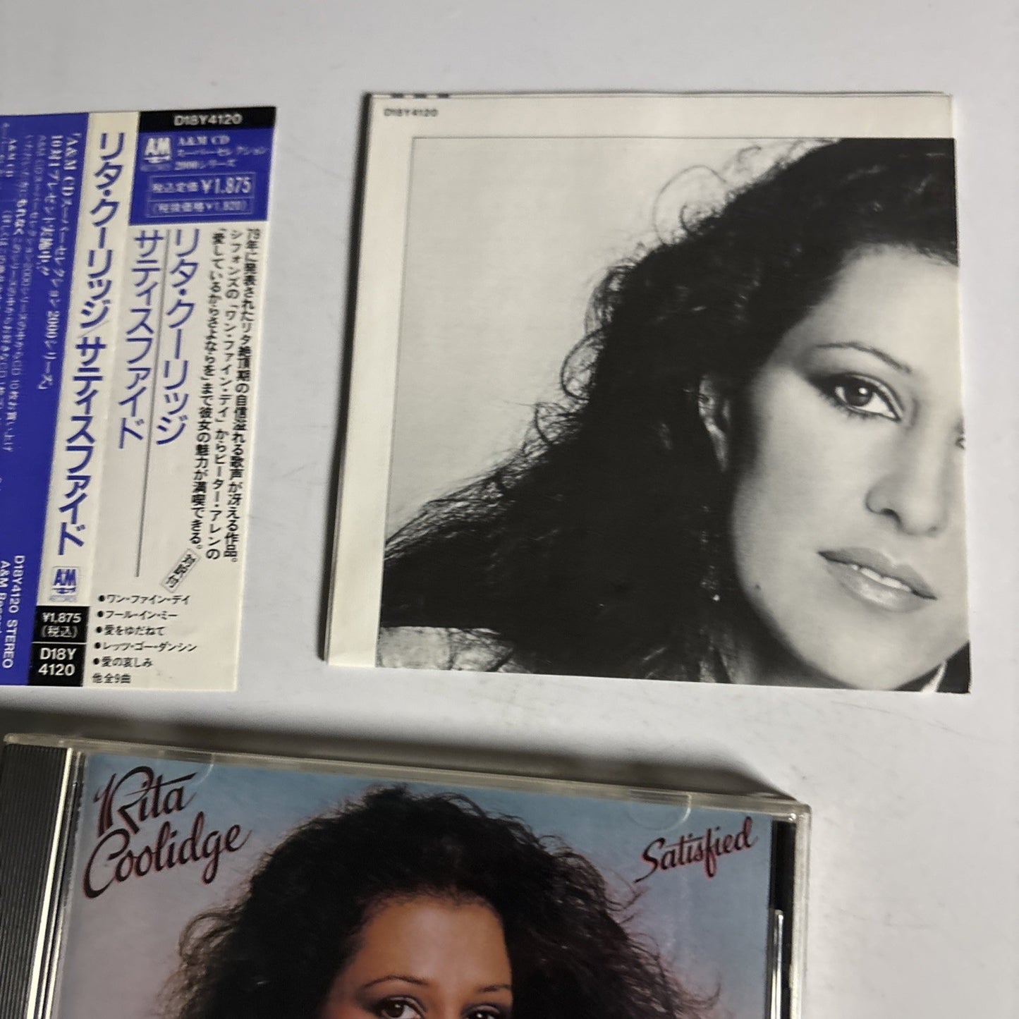 Rita Coolidge – Satisfied (CD, 1989) Japan obi D18Y4120