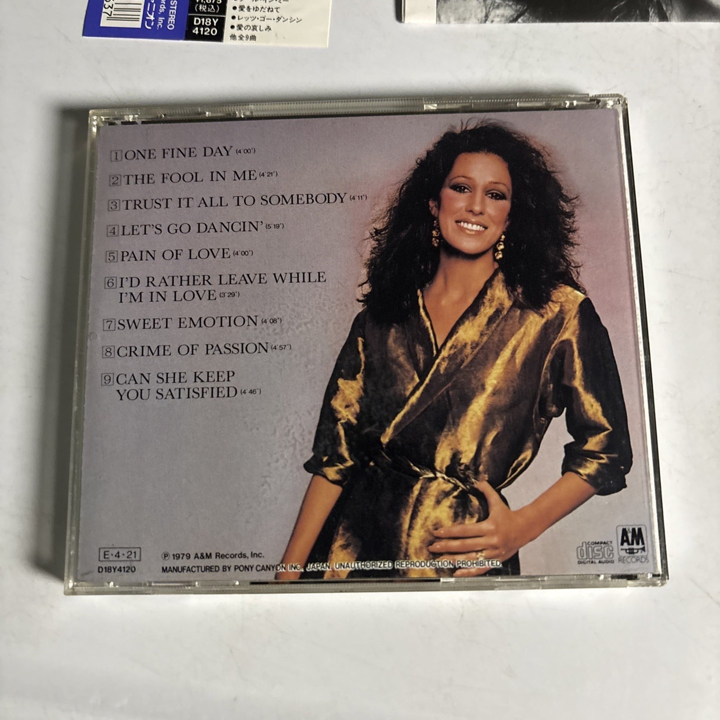 Rita Coolidge – Satisfied (CD, 1989) Japan obi D18Y4120
