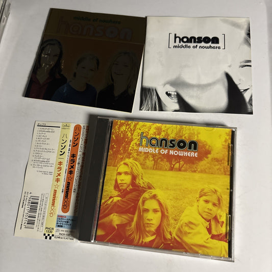 Hanson – Middle Of Nowhere (CD, 1997) Japan Bonus Track, Obi Sticker PHCR-1530