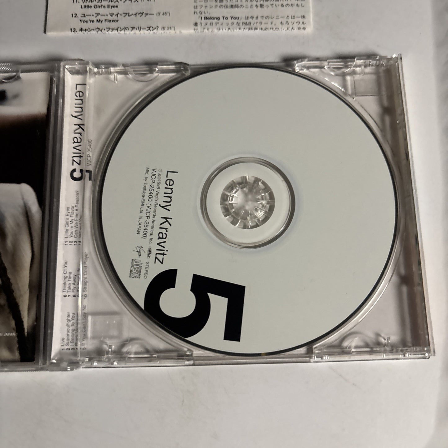 Lenny Kravitz – 5 (CD, 1998) Japan VJCP-25400