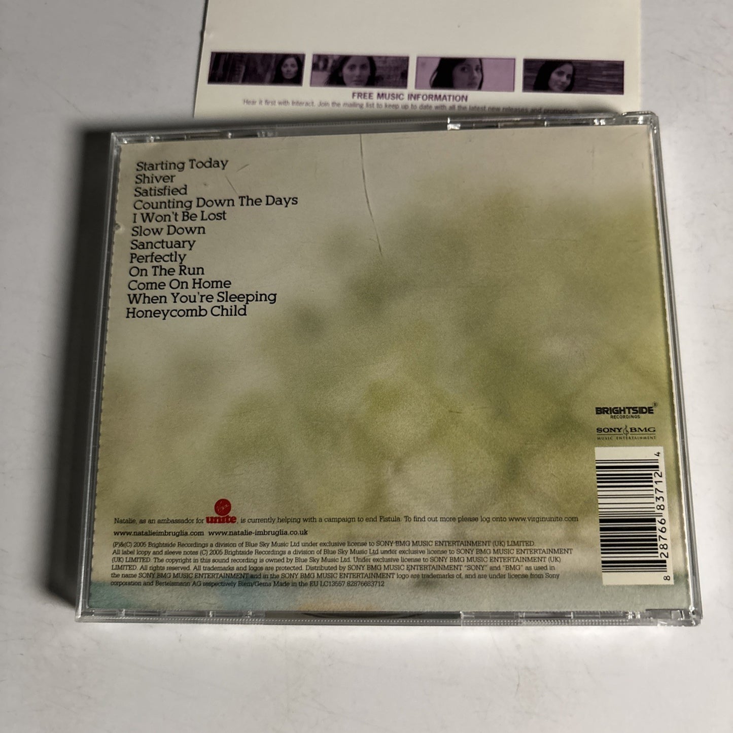 Natalie Imbruglia – Counting Down The Days (CD, 2005) UK 82876683712
