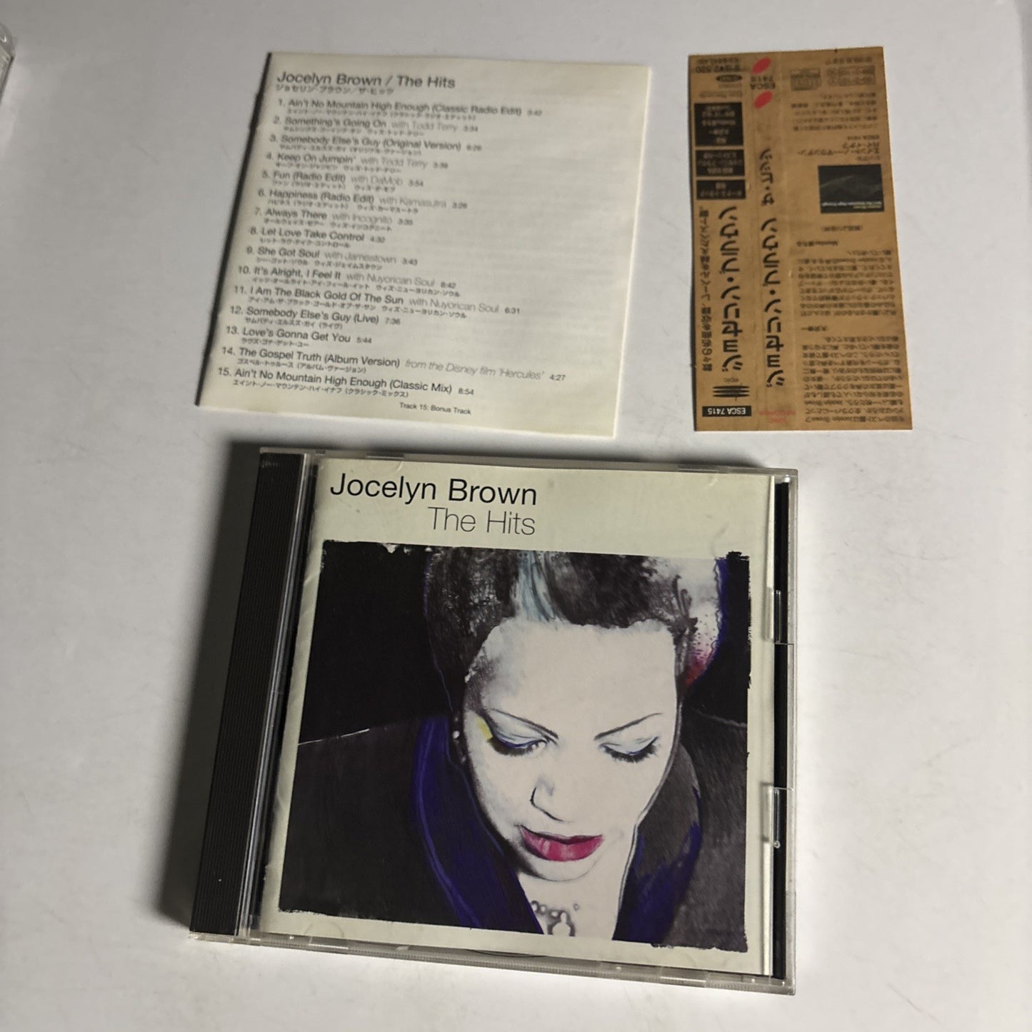Jocelyn Brown – The Hits (CD, 1999) Japan Bonus Track, Obi ESCA 7415