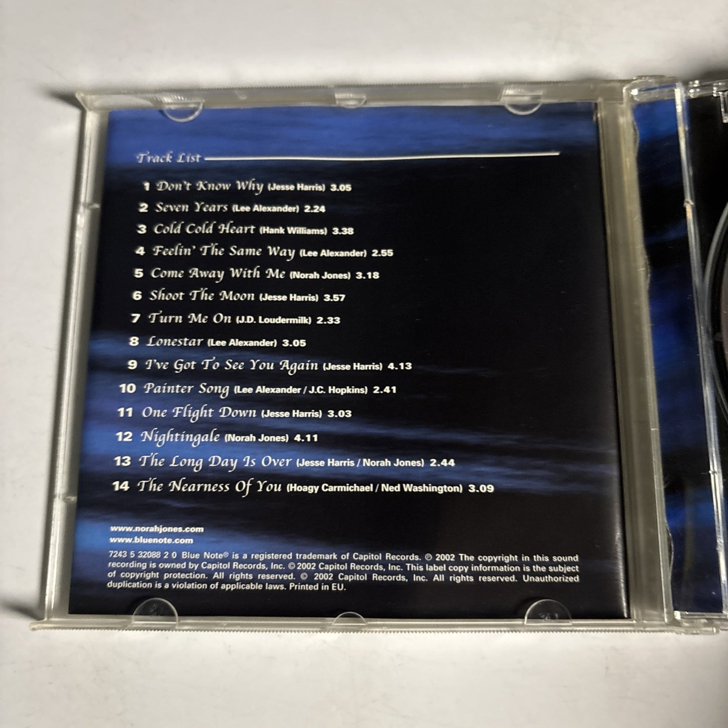 Norah Jones – Come Away With Me (CD, 2002) Europe 7243 532088 2 0