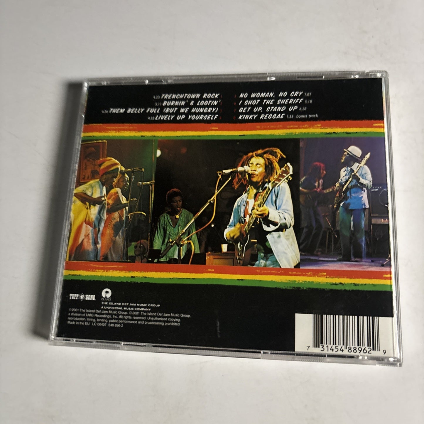 Bob Marley & The Wailers – Live! (CD, 2001) Europe 548 896-2