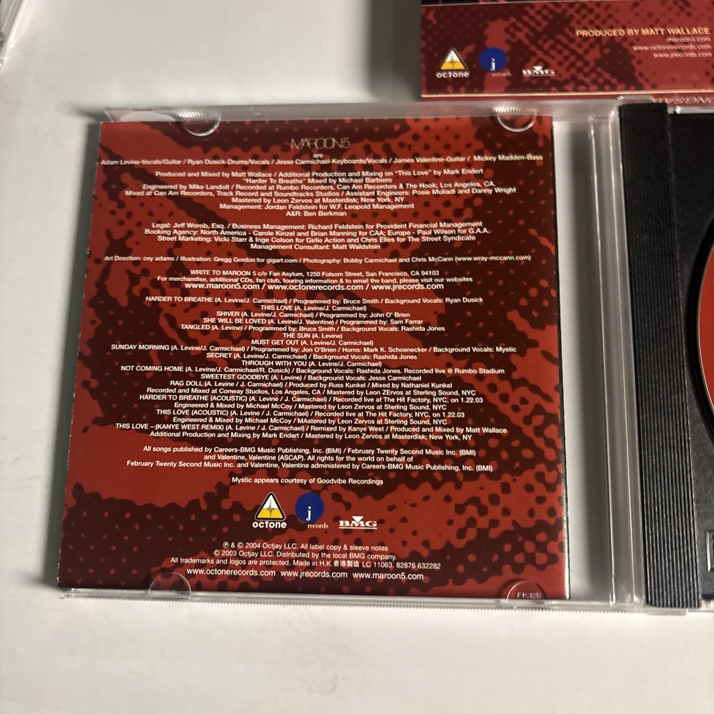 Maroon 5 – Songs About Jane (CD, 2004)  Hong Kong 82876 63228 2