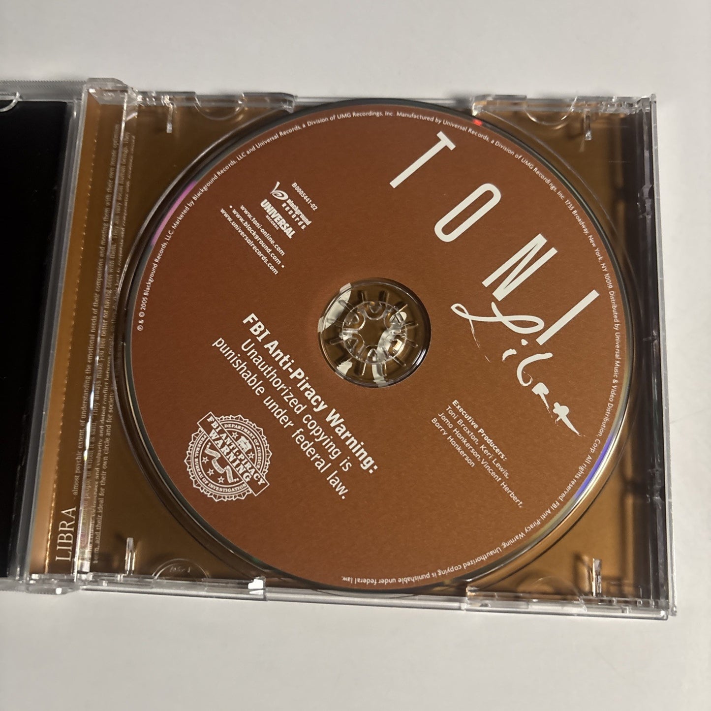 Toni Braxton – Libra (CD, 2005) US B0005441-02