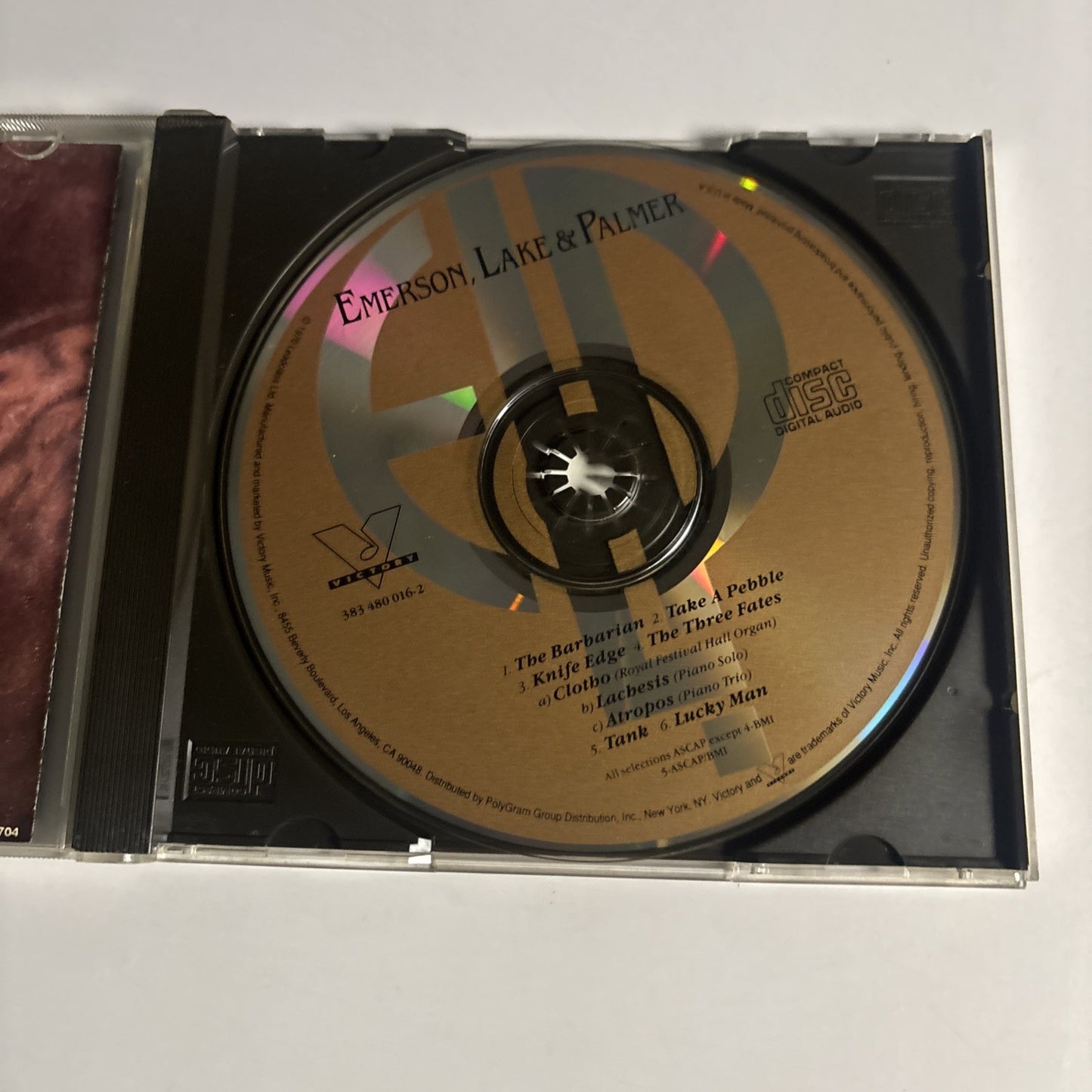 Emerson, Lake & Palmer – Emerson Lake & Palmer (CD, 1993) US 383 480 016-2