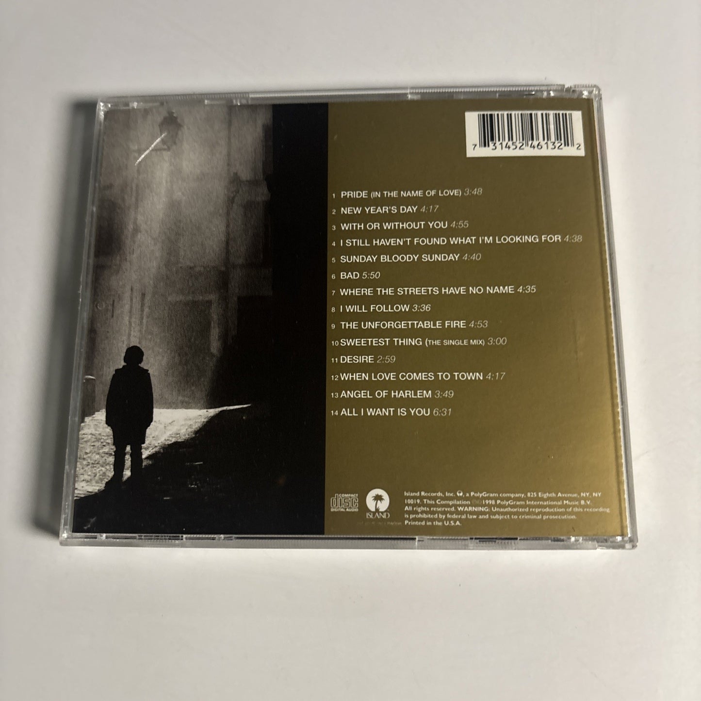 U2 – The Best Of 1980-1990 (CD, 1998) US 314-524 6132